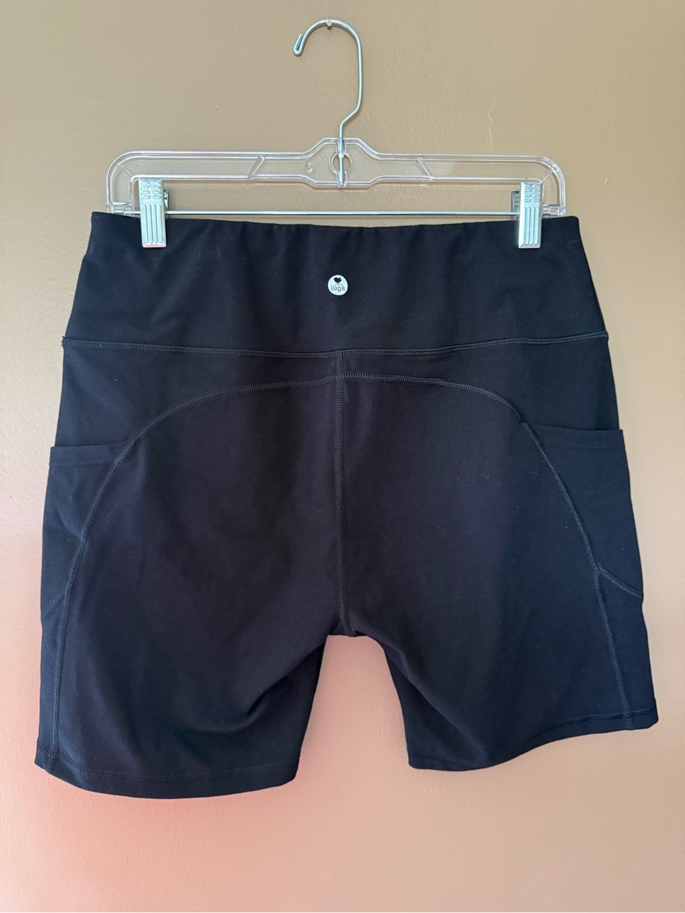 TWO PAIR IUGA Black Women's High-Rise Biker Shorts - Picture 4 of 5